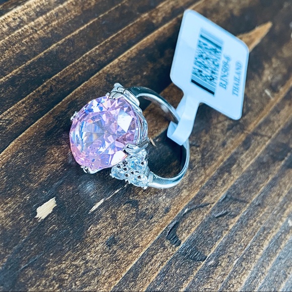 CZ Rhodium Over Sterling Silver Ring 16.13ctw - Picture 4 of 8